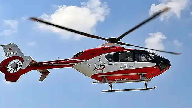Konya'da ambulans helikopter, yeni doğan bebek için havalandı