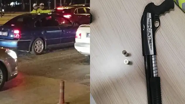 Konya'da araç içerisinden havaya ateş açan maganda yakalandı
