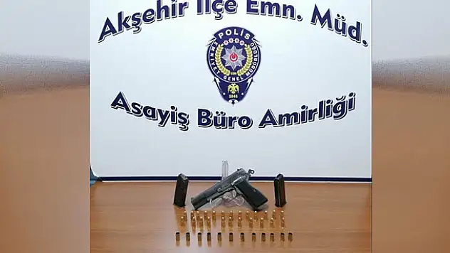 Konya'da araç içerisinden havaya ateş eden şüpheli yakalandı