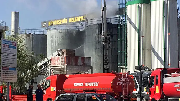 Konya'da asfalt şantiyesinde patlama