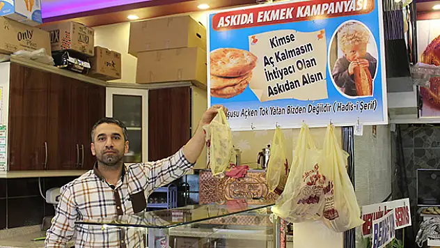 Konya'da 'askıda ekmek' uygulaması