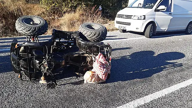 Konya'da ATV, park halindeki minibüse çarptı: 1 ağır yaralı