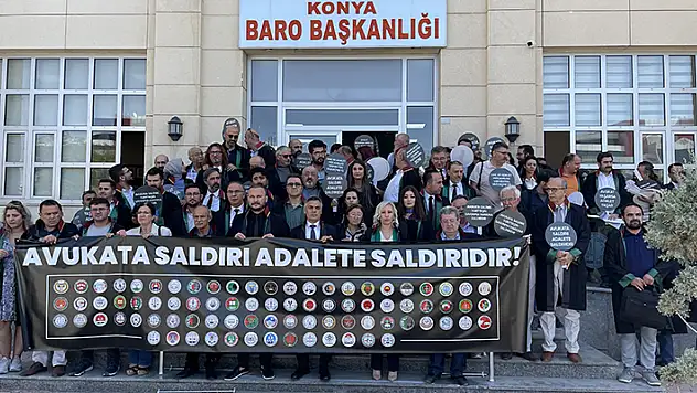Konya'da avukatlara yönelik saldırılar protesto edildi
