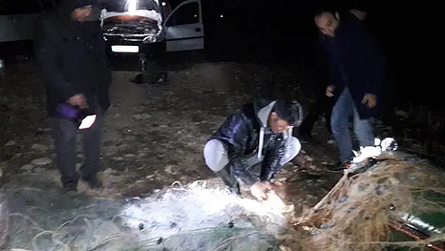 Konya'da baraj gölünde denetimler