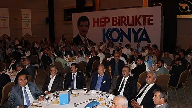 Konya'da Başbakan Davutoğlu'na destek