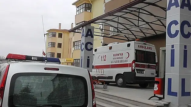 Konya'da Başına Demir Düşen İşçi Ağır Yaralandı
