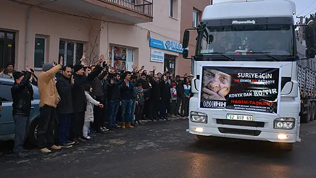 Konya'da Bayırbucak Türkmenlerine yardım
