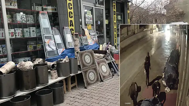 Konya'da bekçilerin takdir toplayan davranışı güvenlik kamerasına yansıdı
