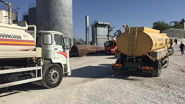 Konya'da belediyenin asfalt şantiyesinde meydana gelen patlamada 2 işçi yaralandı
