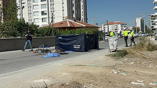Konya'da beton mikserinin çarptığı bisikletin sürücüsü öldü
