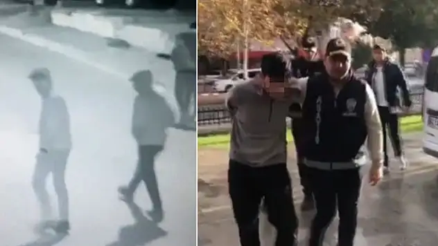 Konya'da bıçaklı gaspçı dehşeti!  Önce güvenlik kamerasına ardından polise yakalandılar
