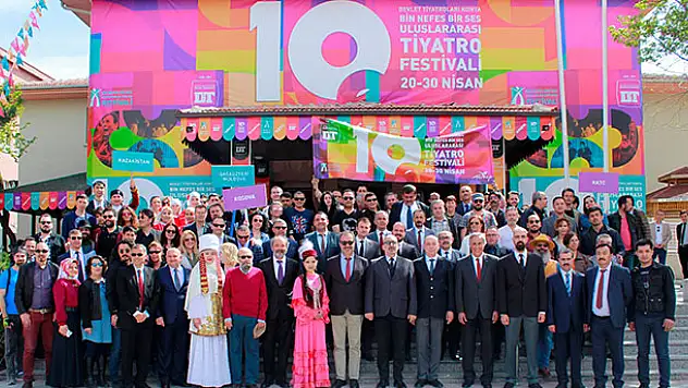 Konya'da, Bin Nefes Bir Ses Uluslararası Tiyatro Festivali başladı