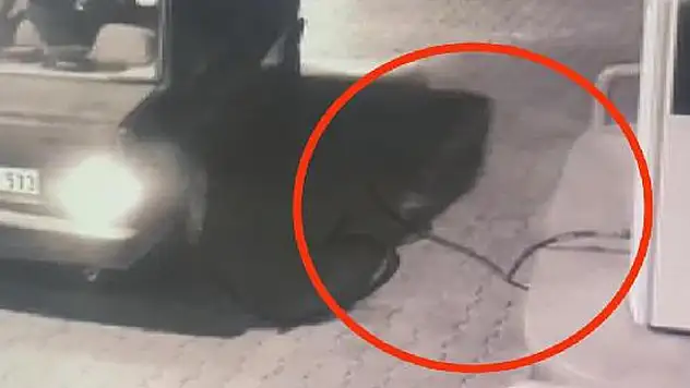 Konya'da bir garip olay! Akaryakıt tabancasını unutunca bakın ne oldu
