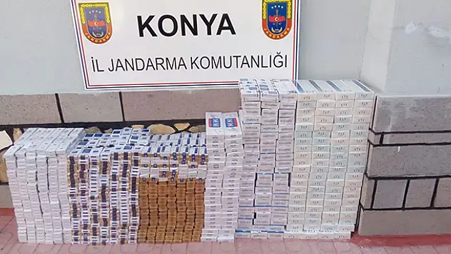 Konya'da Bir Kamyonetten 20 Bin Liralık Sigara Çıktı