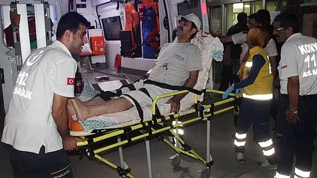 Konya'da bir kişi bıçakla yaralandı