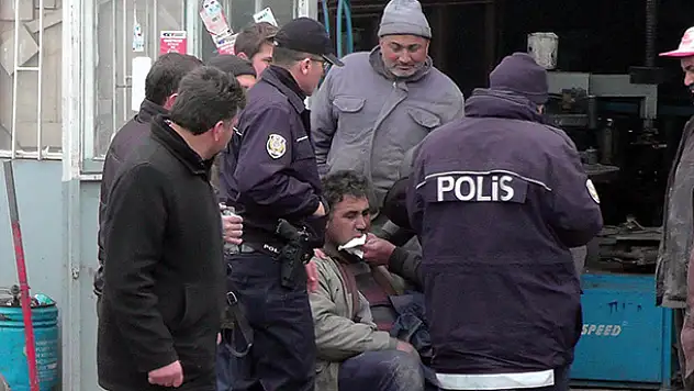 Konya'da bir kişi patlayan kamyon lastiğinden yaralandı
