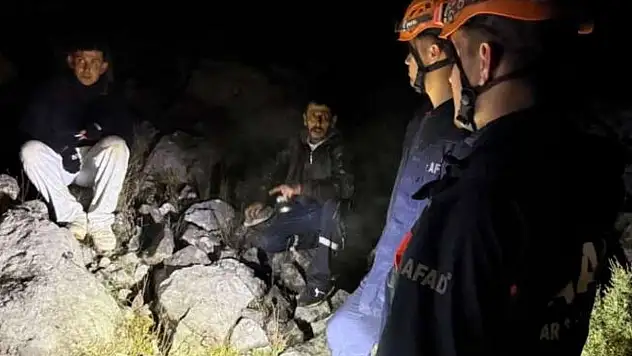 Konya'da bir vatandaş dağda mahsur kaldı
