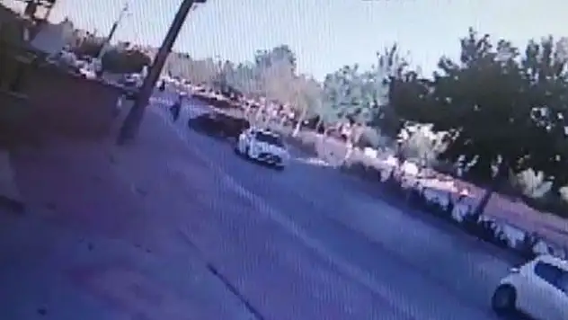 Konya'da bisiklet sürücüsünün hayatını kaybettiği kaza güvenlik kamerasında