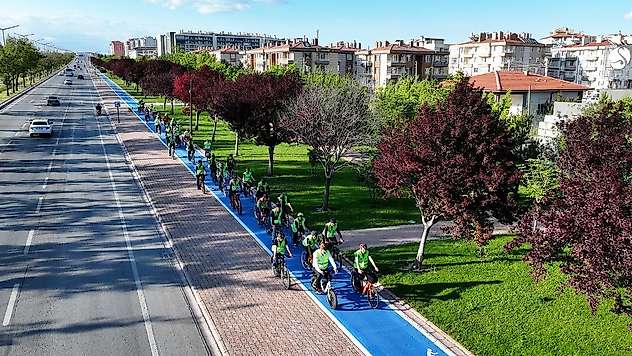 Konya'da bisiklet ulaşımı artık daha kolay!