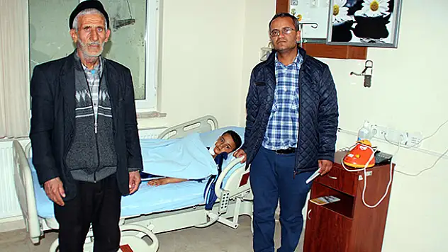 Konya'da bisikletiyle cama çarpan çocuk ölümden döndü