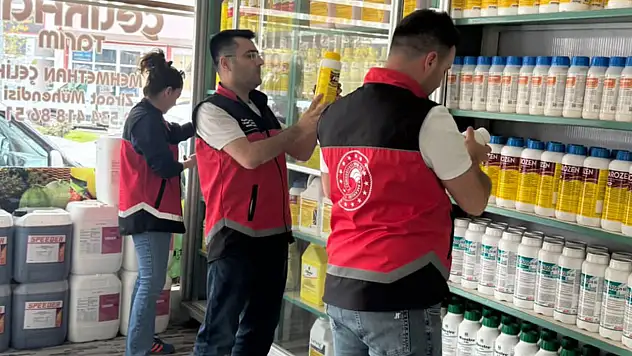 Konya'da bitki koruma bayileri denetleniyor