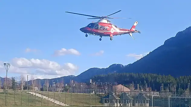 Konya'da böbrek hastasının imdadına hava ambulansı yetişti