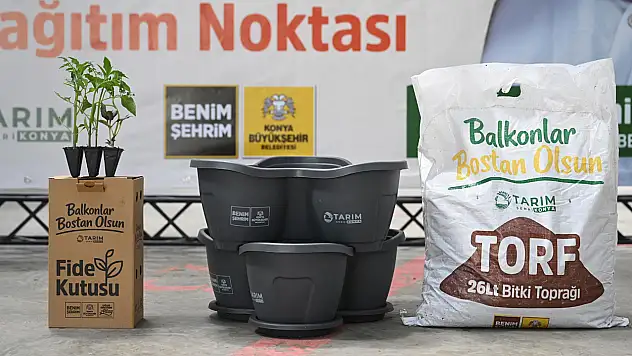 Konya'da bostan seti dağıtımları başladı
