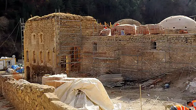 Konya'da bulunan tescilli Yukarı Hamam restore ediliyor