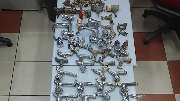 Konya'da cami ve evlerden musluk çalan şüpheli yakalandı
