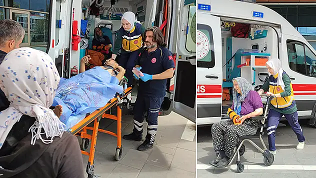 Konya'da çapa makinesine uzuvlarını kaptıran anne ve oğul yaralandı
