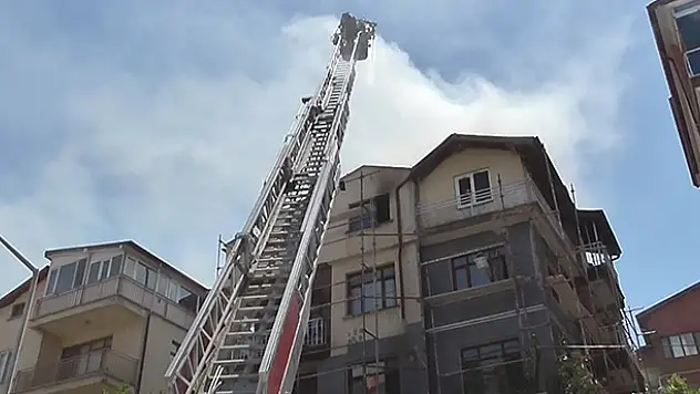 Konya'da çatı yangını