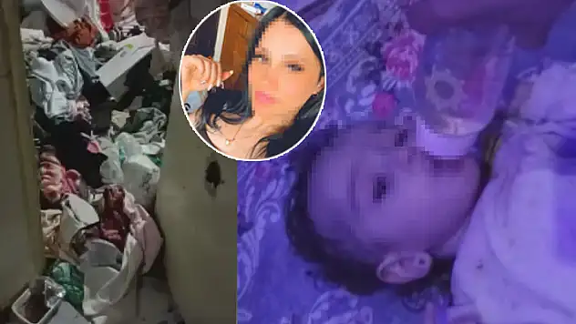 Konya'da çöp evde bulunan 1,5 yaşındaki Asel'in annesinin savunması: Hava almak için dışarı çıkmıştım
