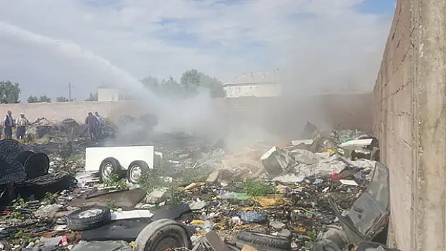 Konya'da depo yangını