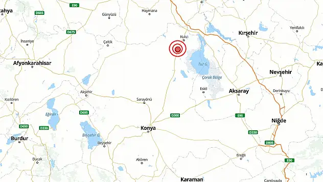 Konya'da deprem meydana geldi