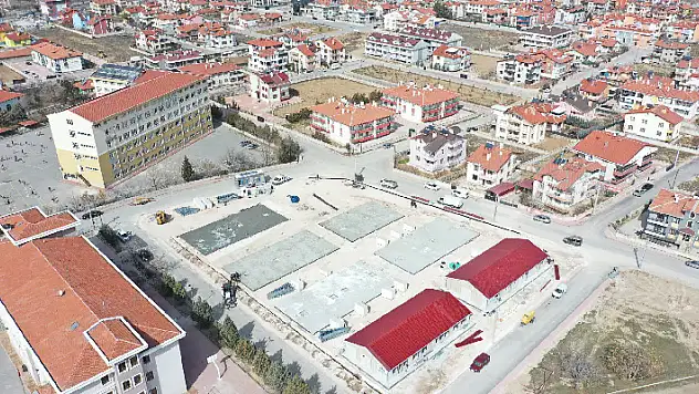 Konya'da depremzedeler için 54 prefabrik evden oluşan yaşam alanı kuruluyor
