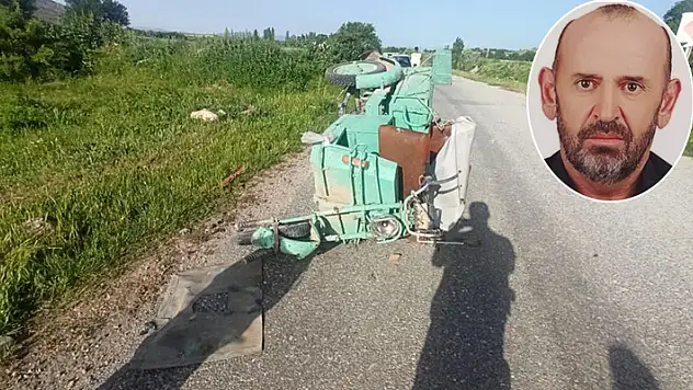 Konya'da devrilen üç tekerlekli motosikletin sürücüsü öldü
