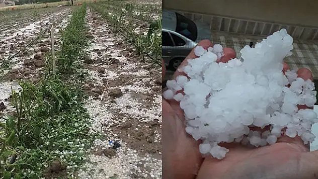 Konya'da dolu yağışı sonrası vatandaşlar zor anlar yaşadı