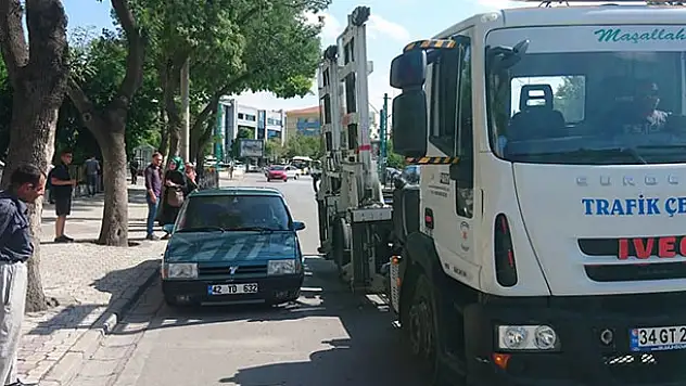 Konya'da drift yapan sürücüye 5 bin lira ceza verildi!