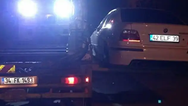 Konya'da ''drift'' yapan sürücüye 7 bin 369 lira ceza kesildi