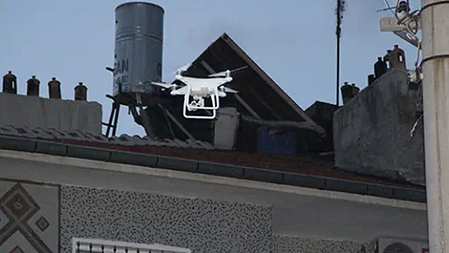 Konya'da Drone destekli uyuşturucu operasyonu