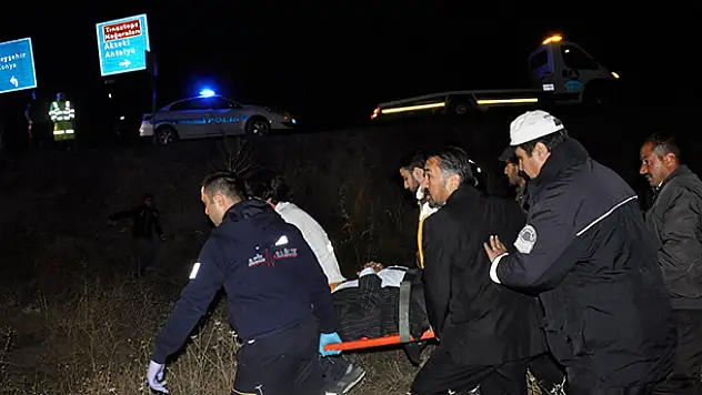Konya'da düğün dönüşü kaza