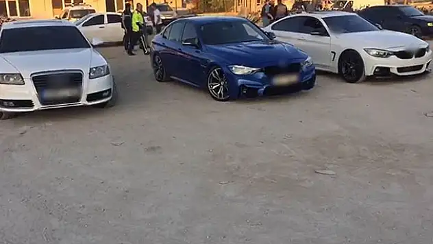 Konya'da düğün konvoyundaki driftçilere 11 bin 92 lira ceza