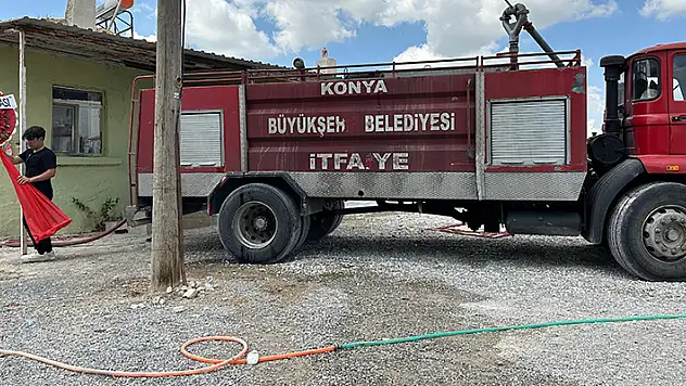 Konya'da düğünde yangın paniği
