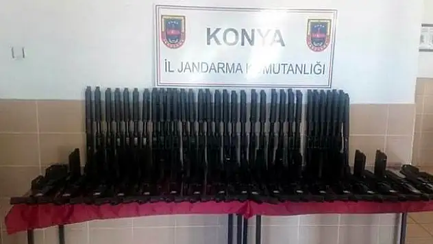 Konya'da durdurulan araçta ele geçirildi