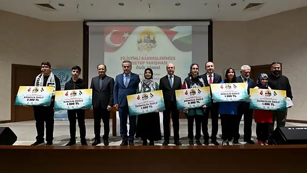 Konya'da düzenlenen 'Filistin'e Mektup' yarışmasının ödülleri sahiplerini buldu
