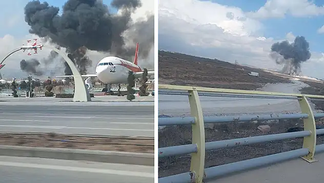 Konya'da eğitim uçağı iş makinesinin üzerine düştü: 1 şehit!