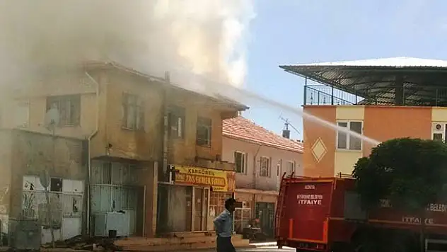 Konya'da ekmek fırınında yangın