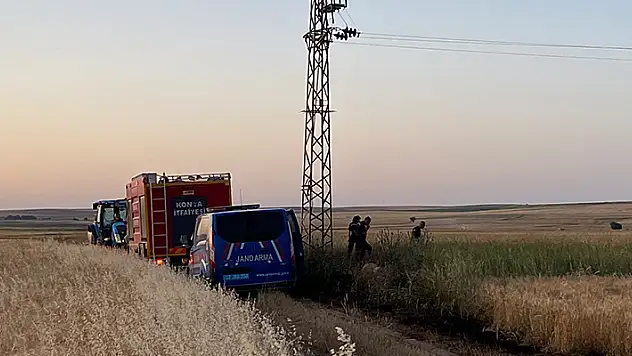 Konya'da elektrik akımına kapılan kuşlar yangına neden oldu
