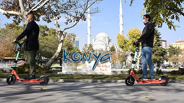 Konya'da elektrikli scooter dönemi