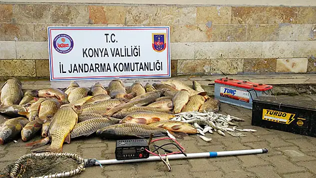 Konya'da elektroşokla balık avına 32 bin lira ceza